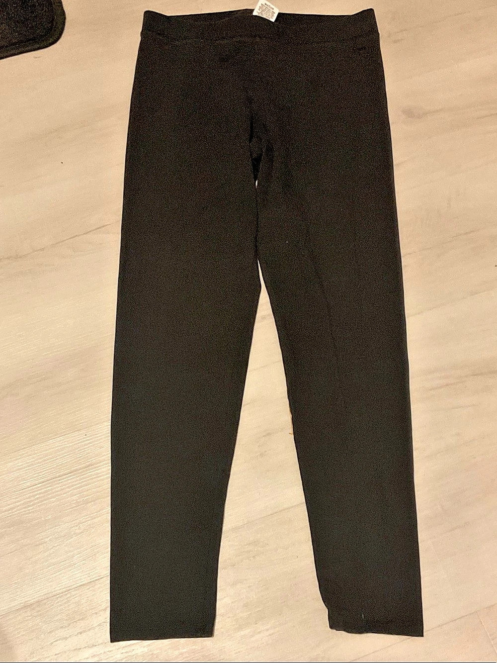 PINK Black Leggings Size Medium Like New
